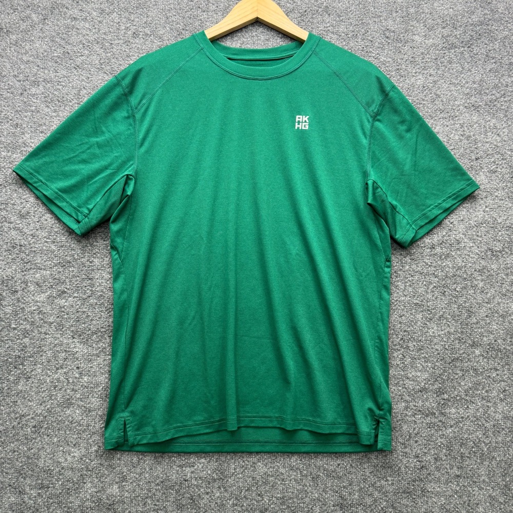 Alaskan Hardgear AKHG T-Shirt Men M Green Short Sleeve Moisture Wicking Athletic